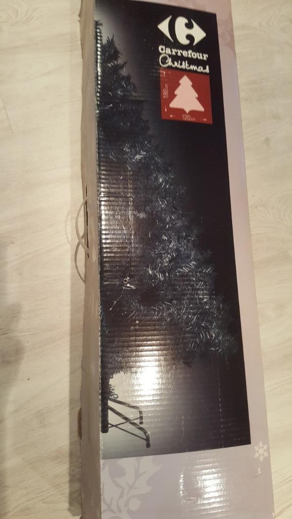 KERSTBOOM - kunststof - kleur zwart - h:1,90m, Ophalen, Zo goed als nieuw
