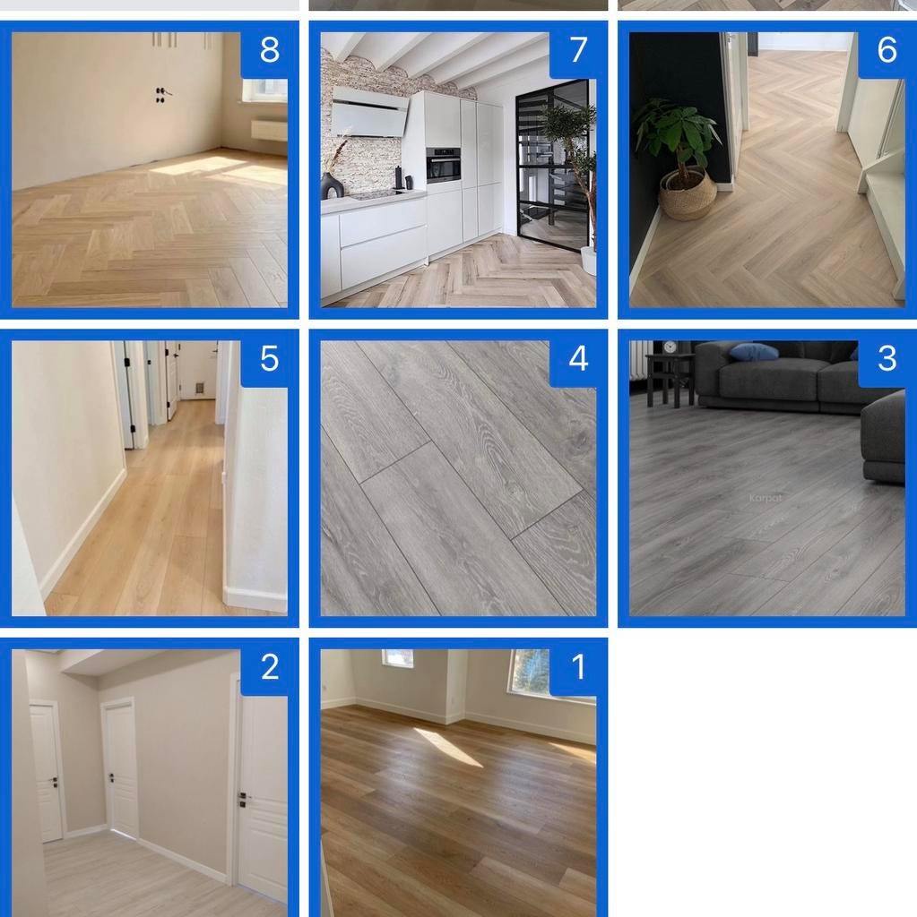 Laminaat leggen , visgraat, Ophalen