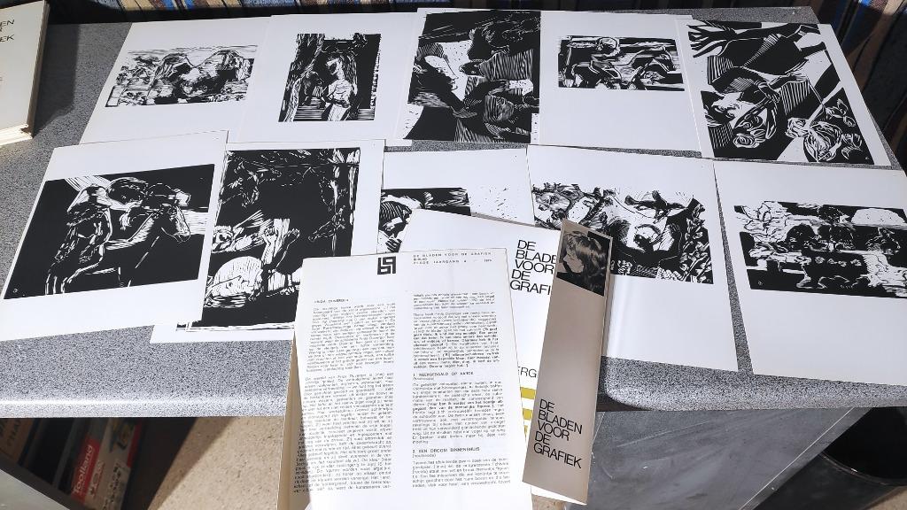 De bladen voor de grafiek Frida Duverger, Boeken, Ophalen of Verzenden