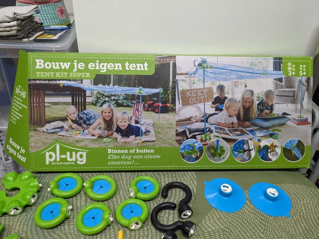 Speelset bouw je eigen tent Plug, Ophalen of Verzenden, Zo goed als nieuw, Bouwen