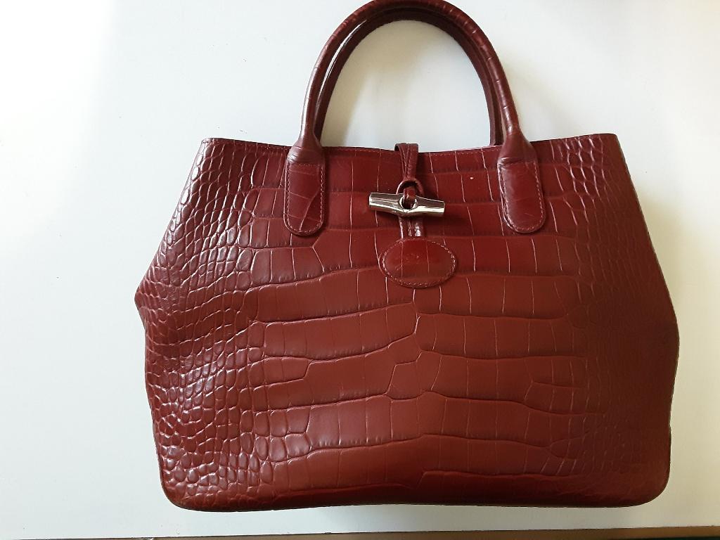sac à main de la marque Longchamp état neuf, Enlèvement ou Envoi, Comme neuf, Rouge, Sac à main
