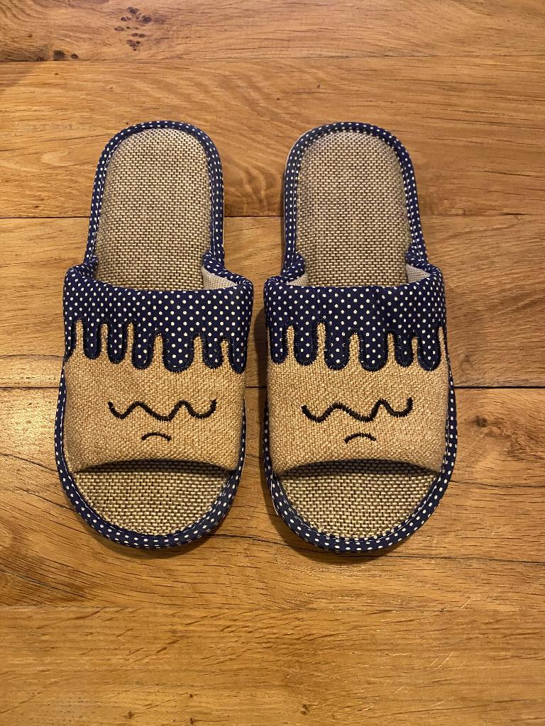 Slippers/pantoffels blauw/bruin, Kleding | Heren, Schoenen, Slippers, Blauw, Ophalen of Verzenden, Zo goed als nieuw
