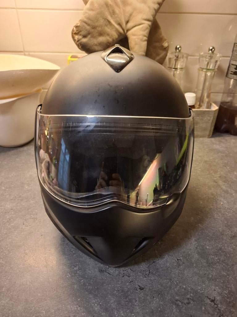 Airoh matthise systeem motorhelm in goede staat, Motoren, Kleding | Motorhelmen, Ophalen of Verzenden