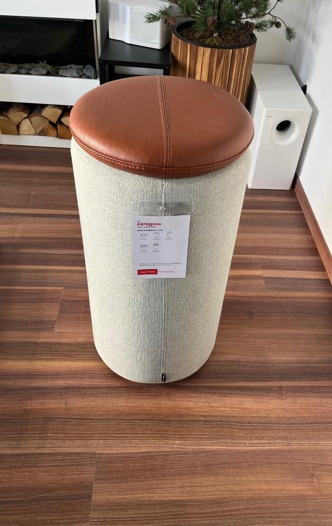 RECOR HOME Zaragoza (CIRS) hoge zitpoef, Huis en Inrichting, Ophalen, Minder dan 50 cm, Nieuw, Leer