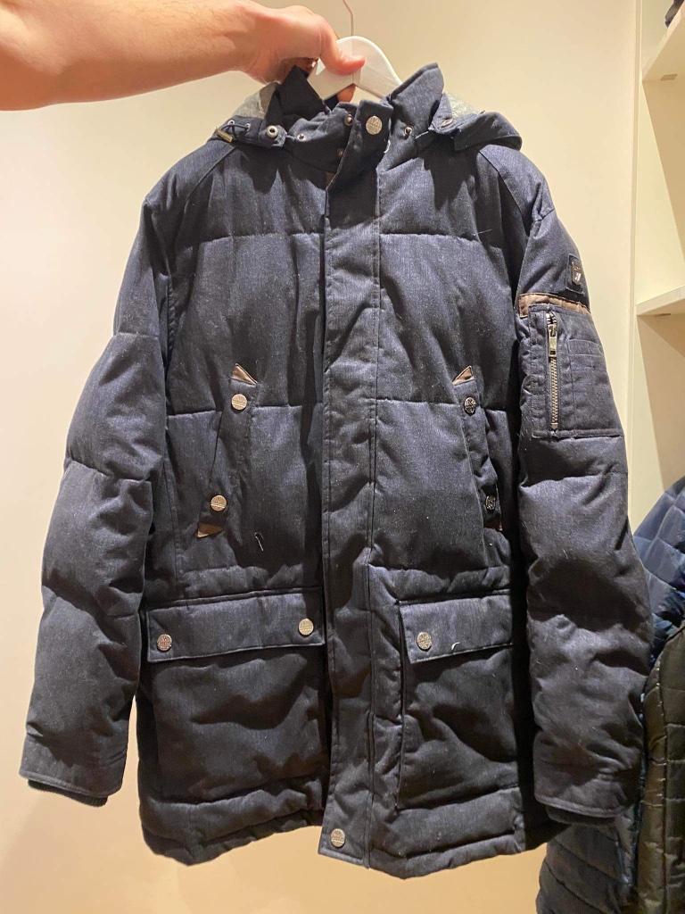 Winterjas, Kleding | Heren, Jassen | Winter, Blauw, Maat 56/58 (XL), Zo goed als nieuw, C&A