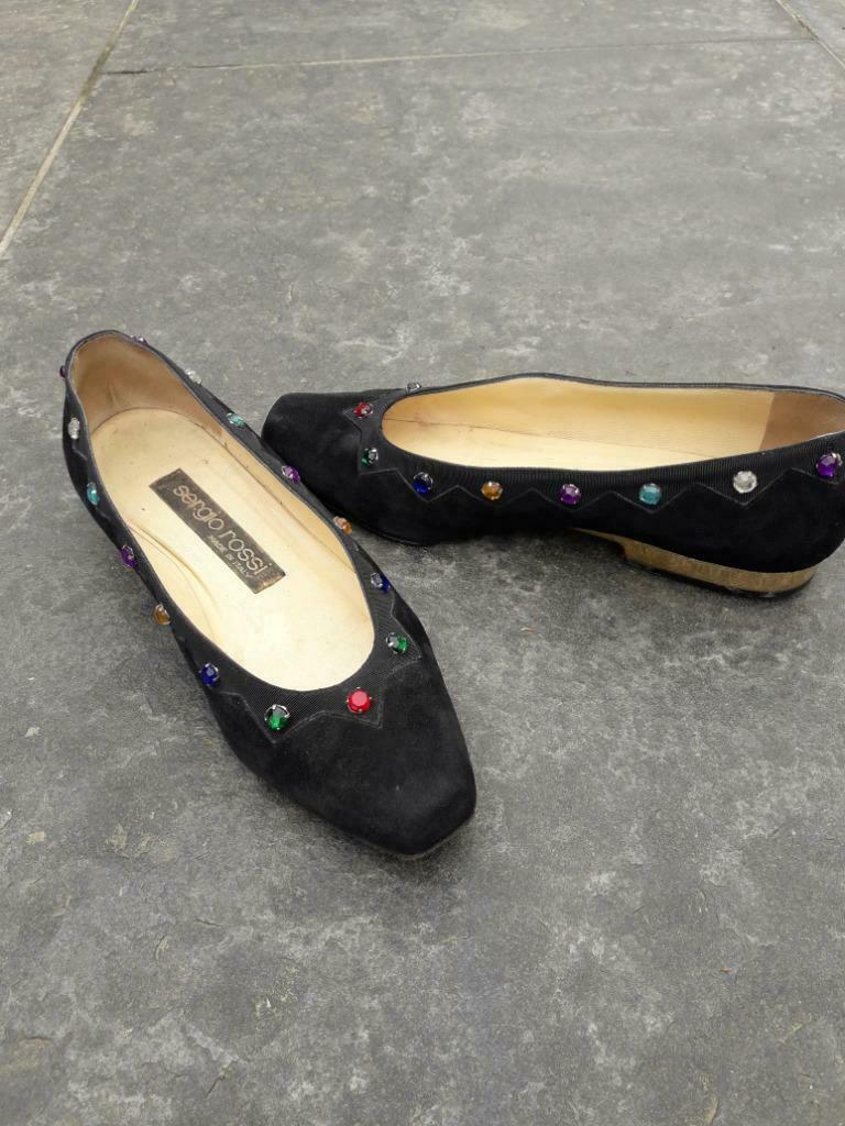 Sergio Rossi schoenen maat 35,5, Schoenen met lage hakken, Zwart, Ophalen of Verzenden, Zo goed als nieuw