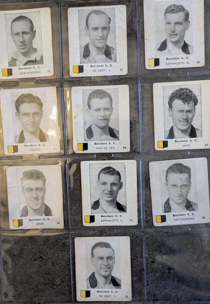 Voetbal prenten BELGIAN CHEWING GUM  1950/51 BERCHEM SP 10X, Verzenden