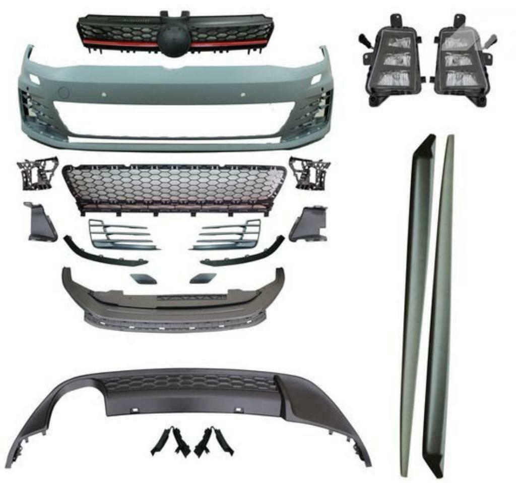 VW Golf 7 GTI GTD compleet bumper bodykit pakket, Auto-onderdelen, Ophalen of Verzenden, Nieuw, Achter, Bumper