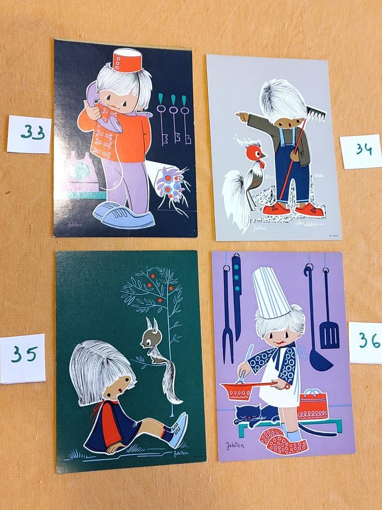 Cartes de vœux vintage, Collections, Enlèvement ou Envoi