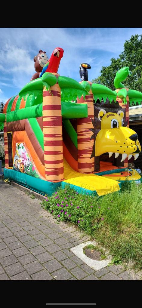 Springkastelen te huur, vanaf 75 euro!, Ophalen, Zo goed als nieuw