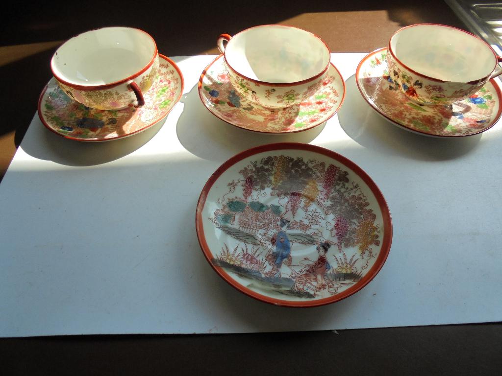 chinese tassen en bordjes, Ophalen of Verzenden