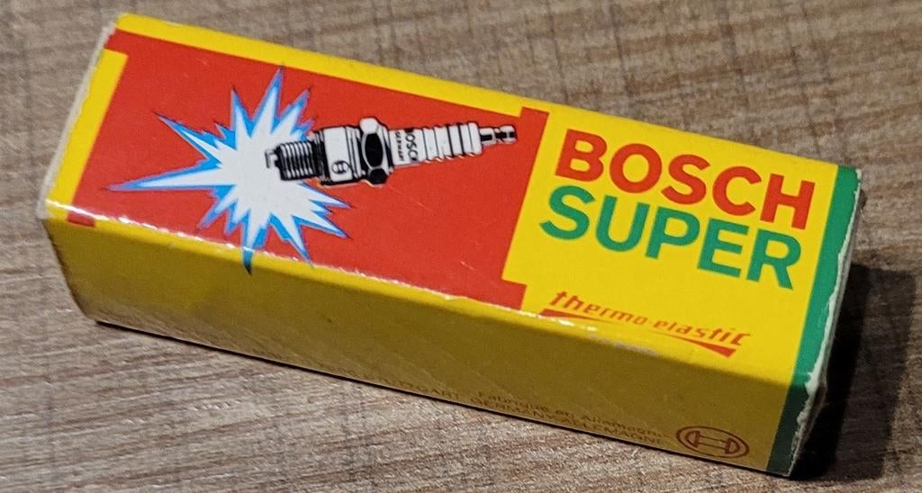 Oud luciferdoosje: reclame Bosch, Verzamelen, Ophalen of Verzenden, Gebruikt, Luciferdoosjes of -merken