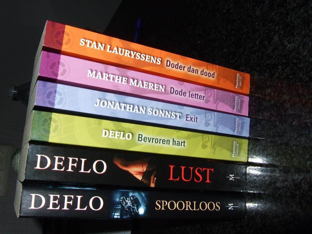Vlaamse thrillers(pockets) : 6 stuks (titels hierna), Boeken, Ophalen of Verzenden, Zo goed als nieuw, Deflo, België