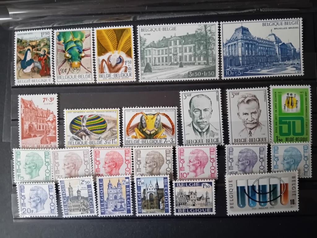 Timbres de Belgique année 1971, lot 354B, Enlèvement ou Envoi, Neuf