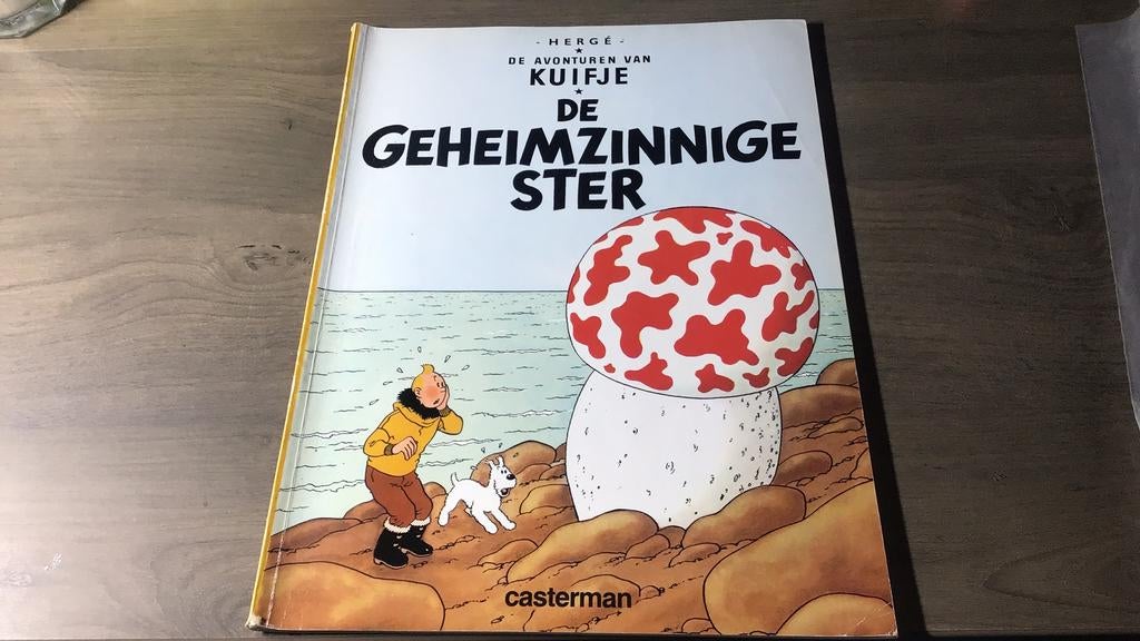 Hergé - 9 de geheimzinnige ster(d), Eén stripboek, Ophalen of Verzenden, Zo goed als nieuw, Hergé