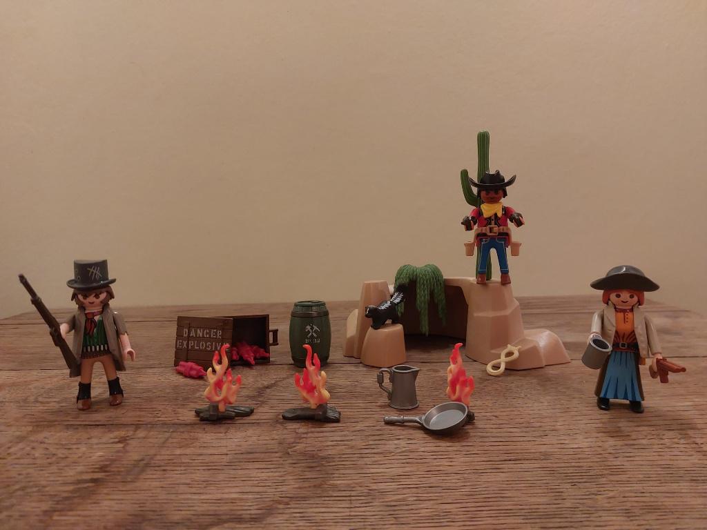 Repaire des hors la loi Playmobil Western, Enlèvement, Neuf