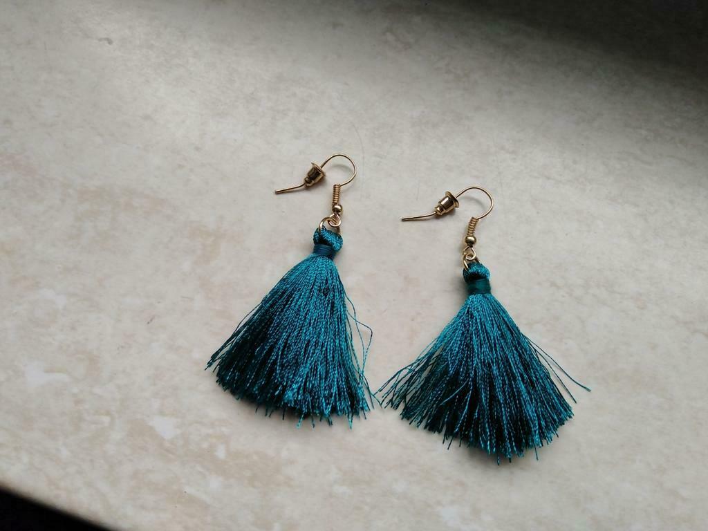 Turquoise oorhangers, Handtassen en Accessoires, Oorbellen, Overige materialen, Hangers, Nieuw, Ophalen of Verzenden
