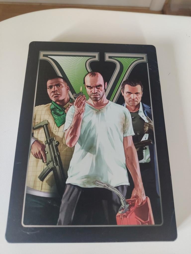 Gta 5 Steelbook Xbox 360 - GTA V Steelbook - xbox- Xbox one., Ophalen of Verzenden, Zo goed als nieuw