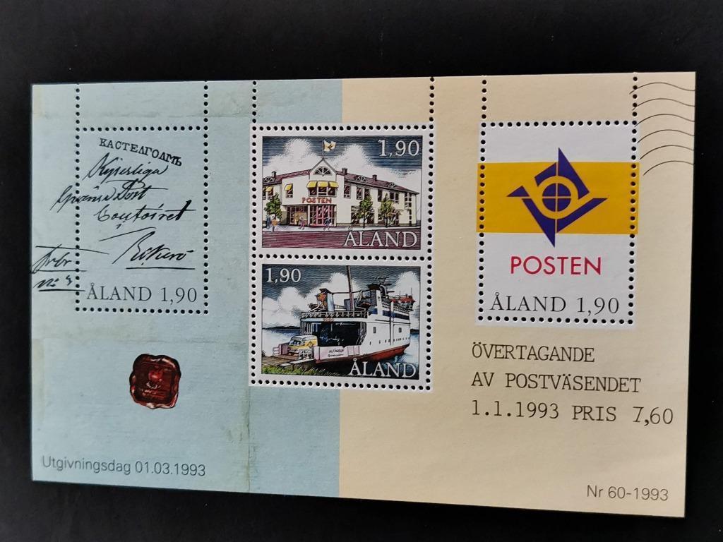 Aland 1993 - onafhankelijke postdienst van Aland **, Ophalen of Verzenden, Finland, Postfris