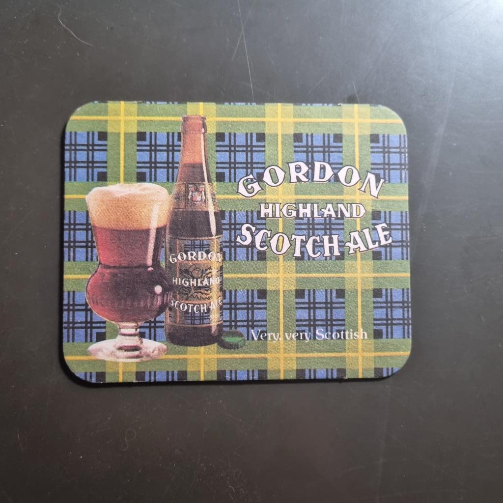Sous Bock Gordon Scotch Ale (modèle 1), Enlèvement ou Envoi, Utilisé, Sous-bock, Autres marques