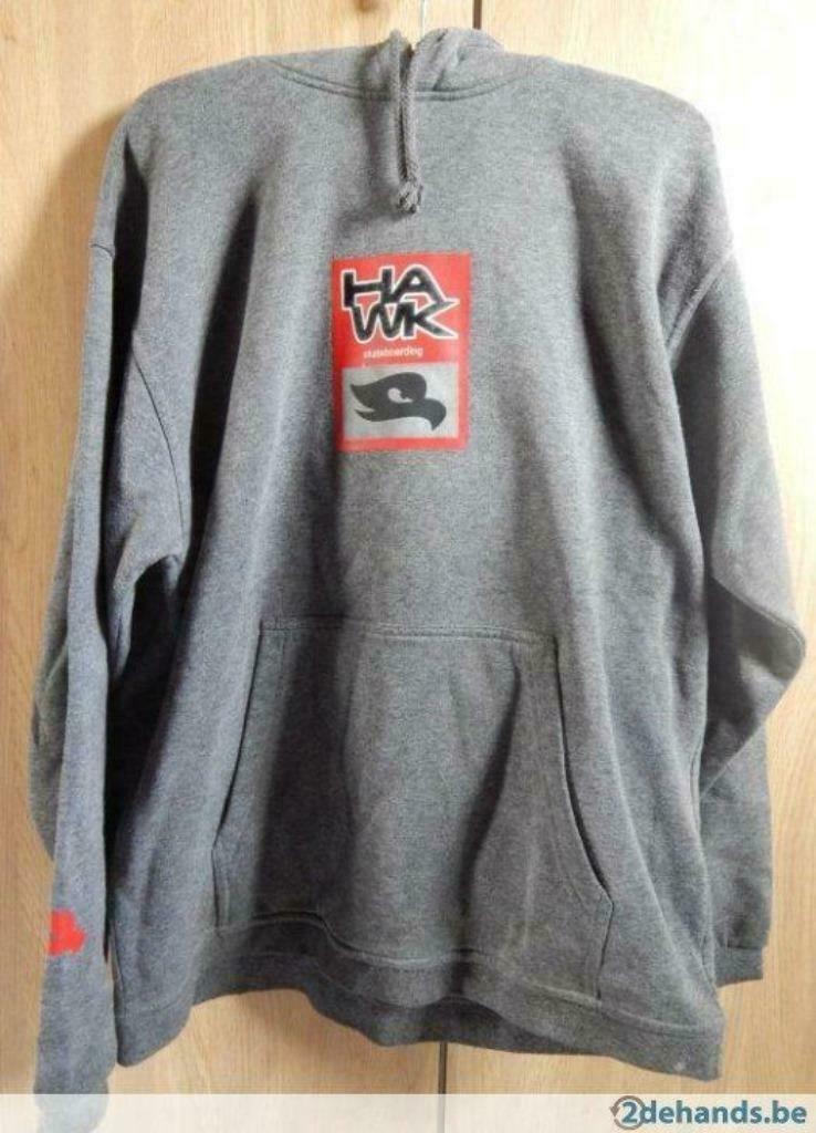 Pull à capuche gris Hawk - M, Enlèvement ou Envoi, Comme neuf