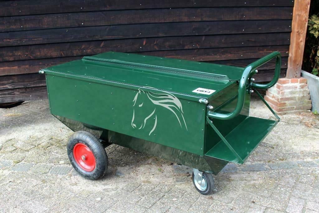 Voerwagen, Voerkar, Brokkenkar, Supplementen, Kar, Weidegang, 4 paarden of pony's of meer