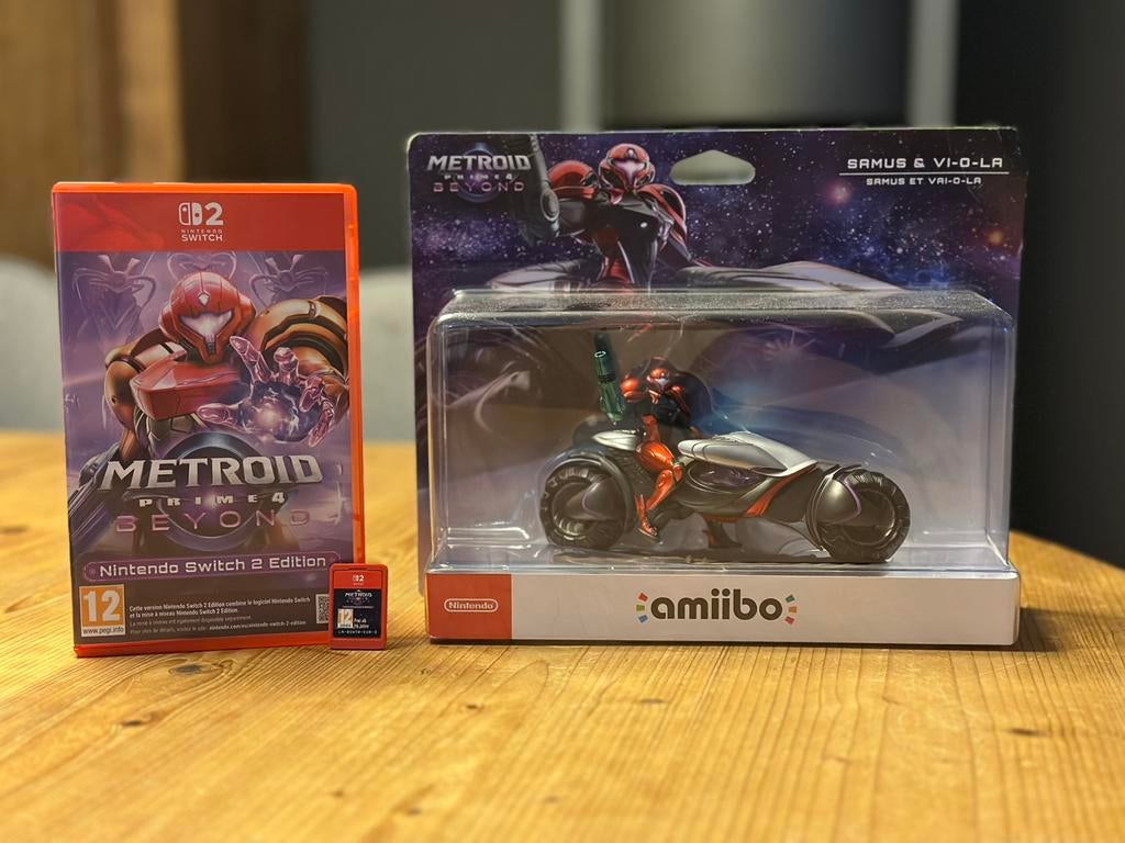 Metroid Prime 4 Beyond switch 2 + Amiibo Samus - Vi-o-la, Enlèvement, Comme neuf
