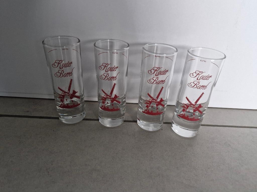 shotglazen Kouter Borrel €3 per stuk, Envoi, Verres et Verres à shot