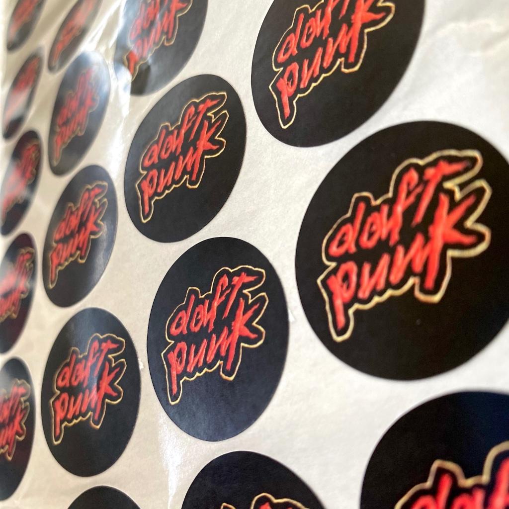 Daft Punk stickers - 10 stuks, Collections, Autocollants, Neuf, Autres types, Enlèvement ou Envoi