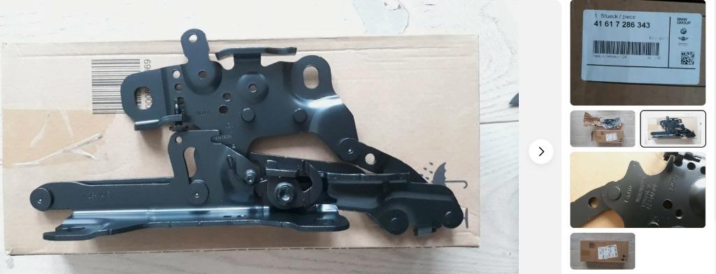 BMW F20 F21 F22 F87 F23 F30 F80  # 41617286343 Scharnier, Ophalen of Verzenden, Nieuw, BMW