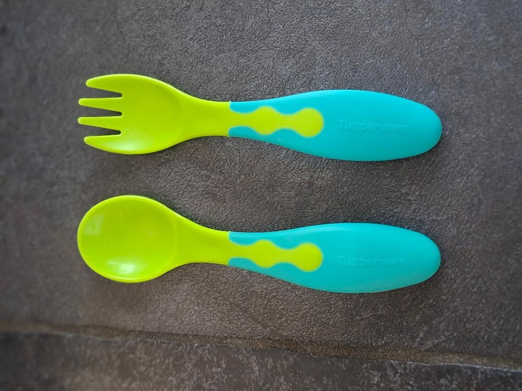 Couverts pour bébés Tupperware, Enfants & Bébés, Enlèvement ou Envoi, Comme neuf, Autres types