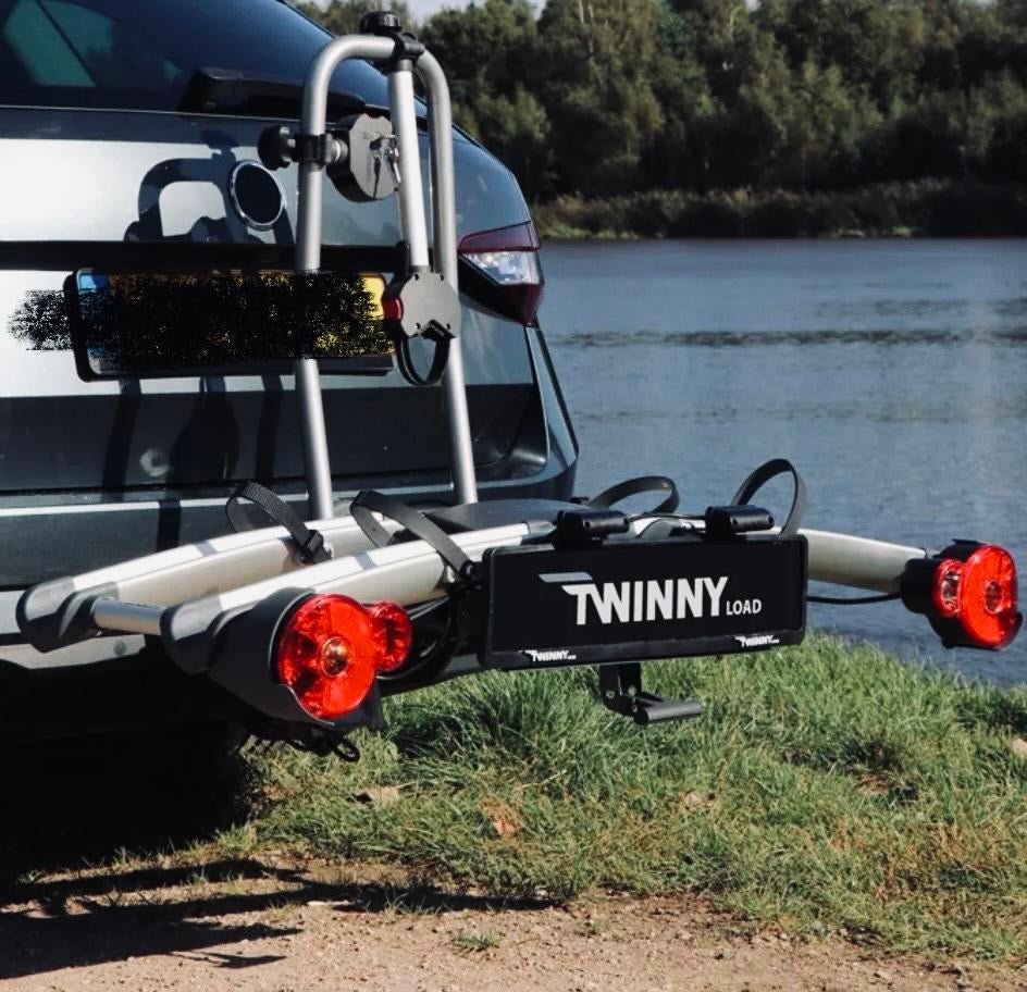 TWINNY LOAD fietsenrek (E-wing)., Ophalen of Verzenden, 2 fietsen, Zo goed als nieuw, Elektrische fiets