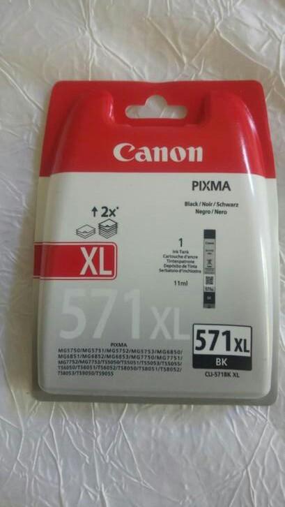 Cartouche d'encre Canon BK Noir 571 XL sous scelle originale, Enlèvement ou Envoi, Neuf