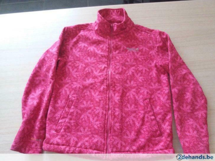 roze jas soft Shell Regatta Great Outdoors - maat 152, Kinderen en Baby's, Kinderkleding | Maat 152, Gebruikt, Jas, Ophalen