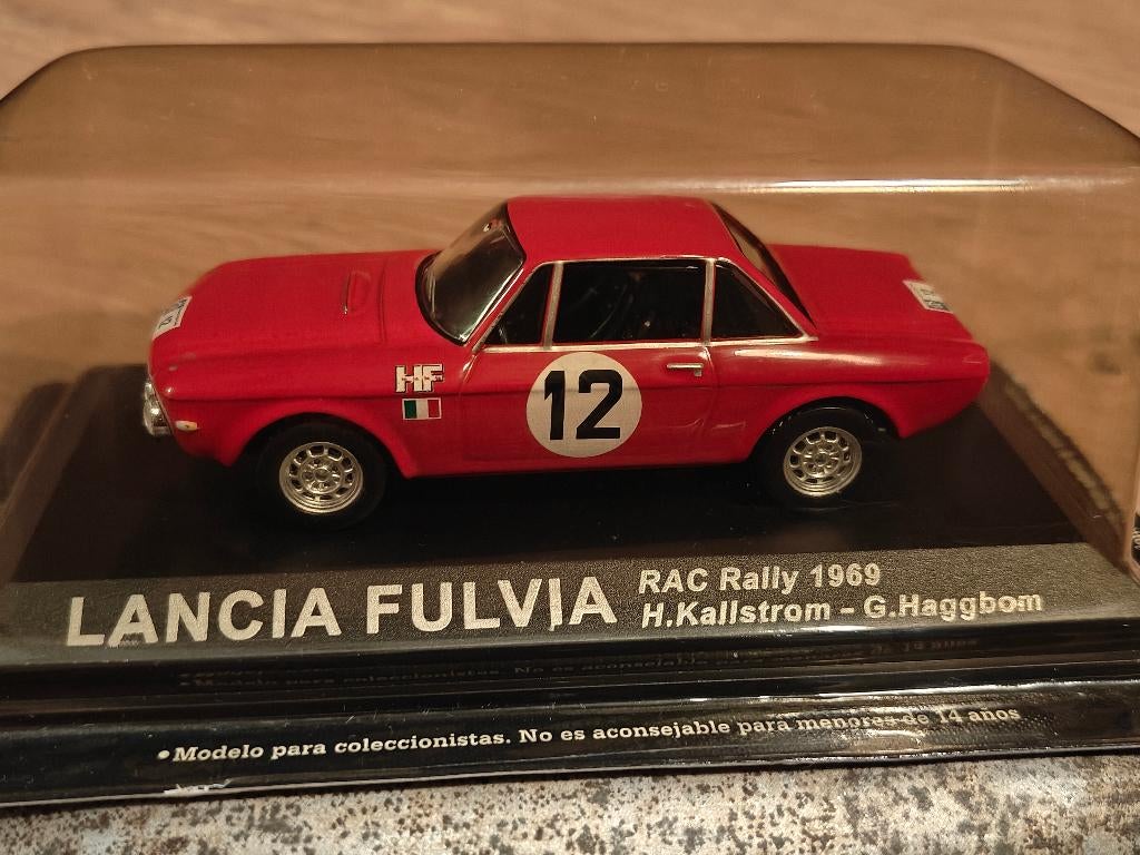 RALLYE DE COURSE LANCIA FULVIA 1969, Hobby & Loisirs créatifs, Voitures miniatures | 1:43, Enlèvement ou Envoi, Neuf, Voiture