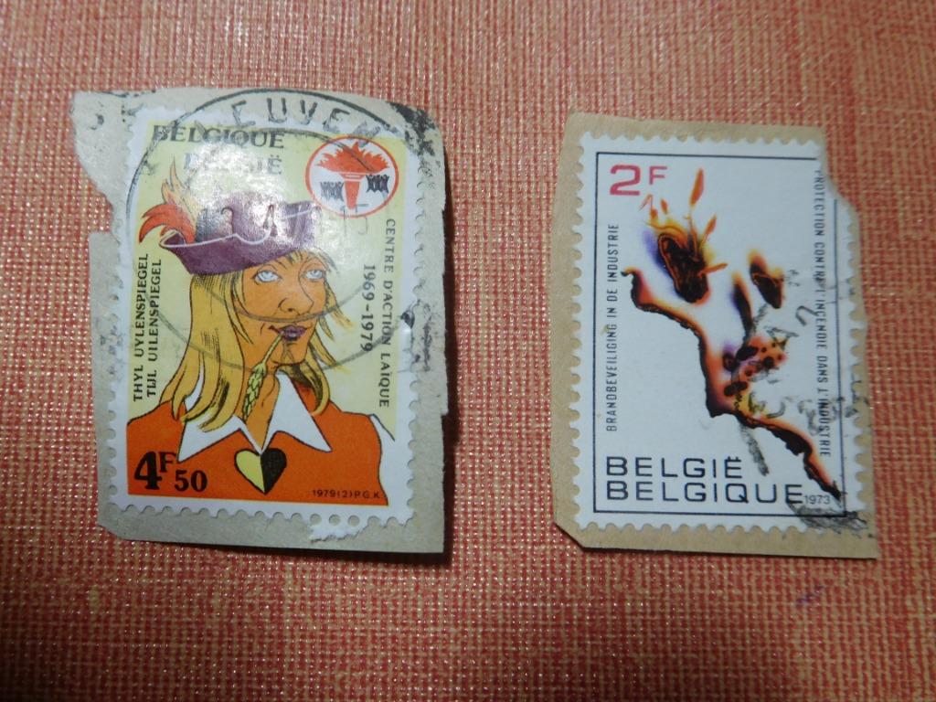 Anciens timbres belges oblitérés divers (6), Enlèvement ou Envoi, Affranchi, Europe