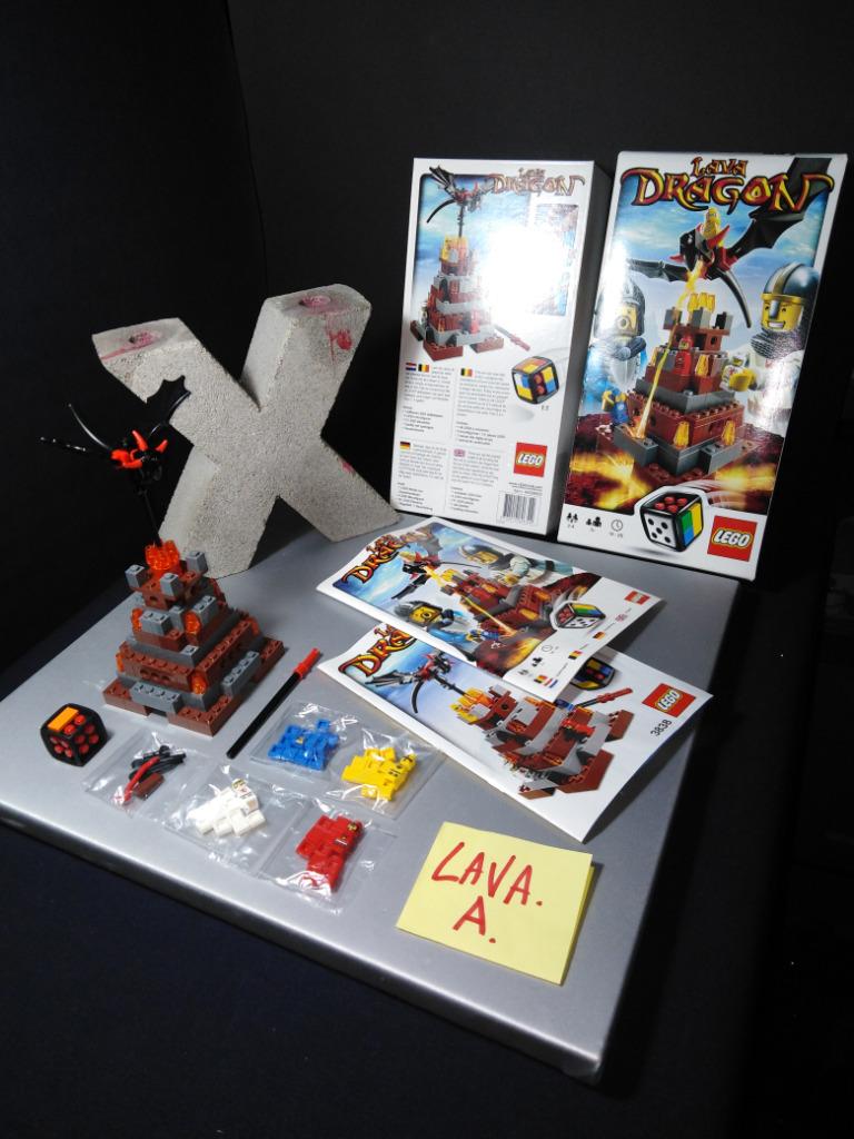 LEGO 3838 Lava Dragon - Jeu de société Lego Games - collecto, Enlèvement ou Envoi, Utilisé, Ensemble complet, Lego