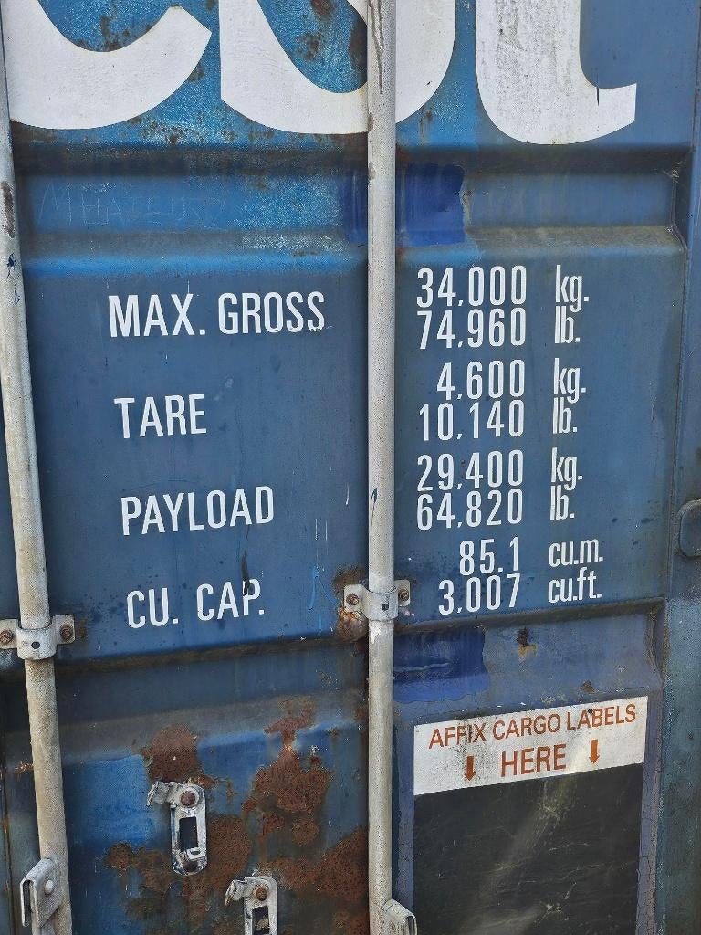 Te koop 2 zeecontainers te koop 45ft HC wide, Ophalen, Gebruikt