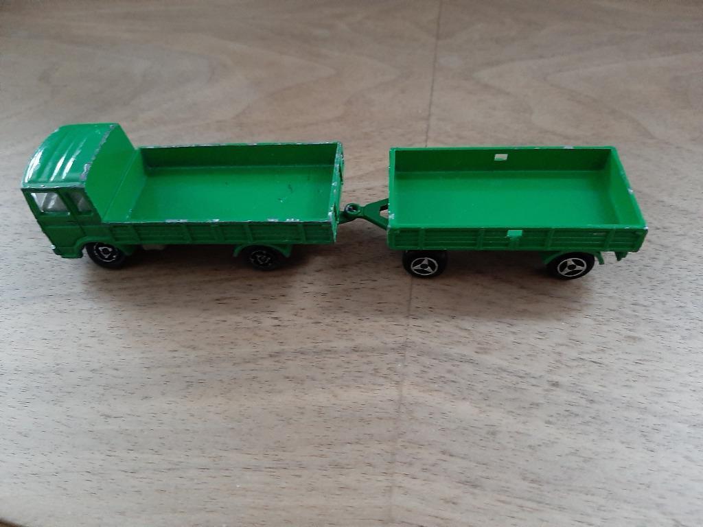 Camion Majorette Saviem Canvass Top vintage avec remorque, Enlèvement, Utilisé, Bus ou Camion