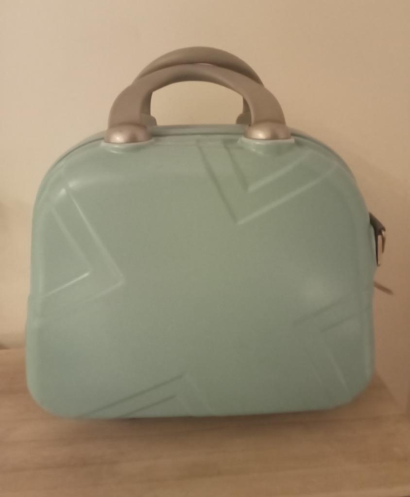 Beauty case- valisette de voyage, Enlèvement, Neuf, Bleu, Poignée extensible