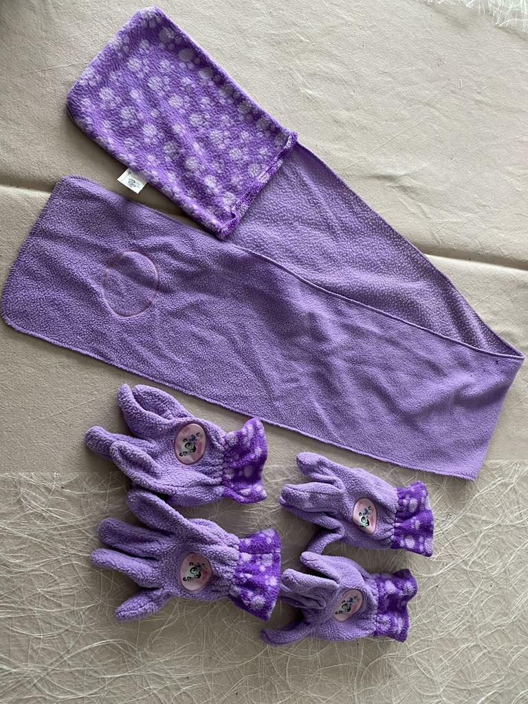 Sjaal en 2 paar handschoenen PetShop, Gebruikt, Ophalen of Verzenden, PetShop, Meisje