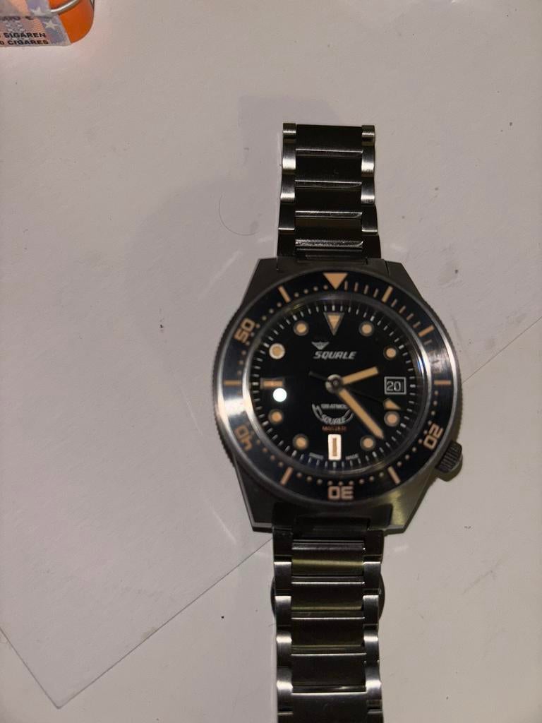 SQUALE master 120 Titanium duikhorloge, Handtassen en Accessoires, Horloges | Dames, Nieuw, Polshorloge, Overige merken, Overige materialen