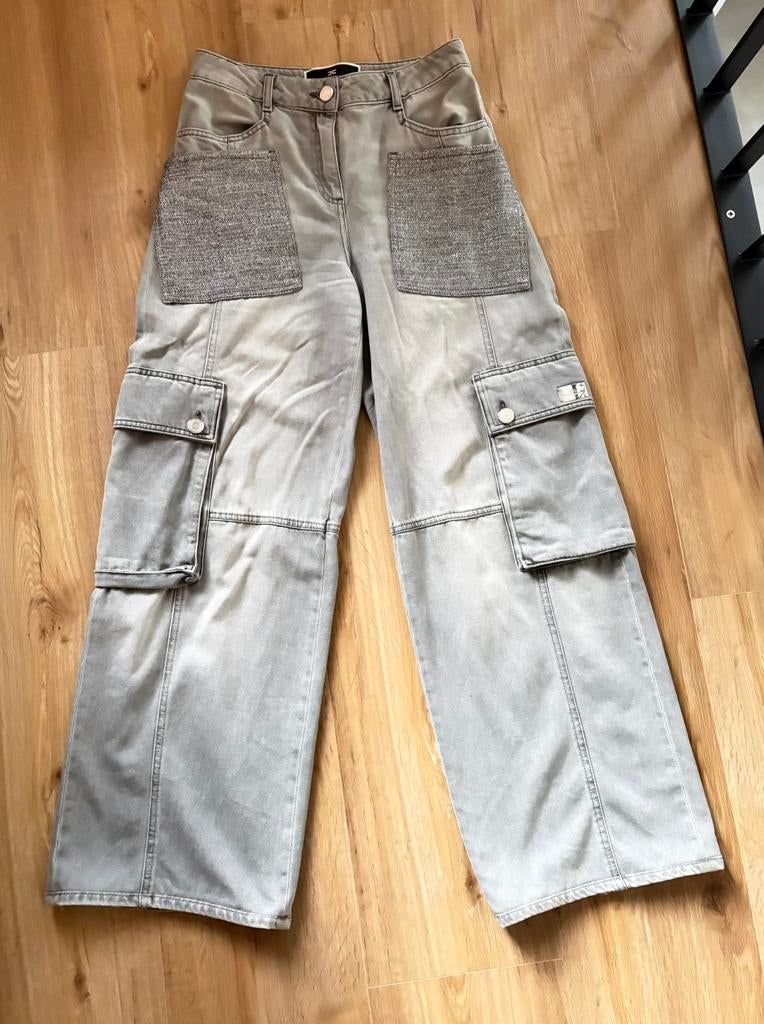 Cargo jeans elisabetta franchi maat 25, Ophalen of Verzenden, Zo goed als nieuw