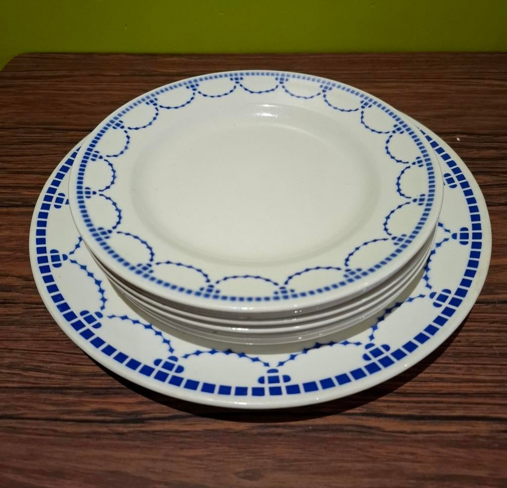 Boch 1 assiette de service et 6 assiettes à dessert, Enlèvement ou Envoi