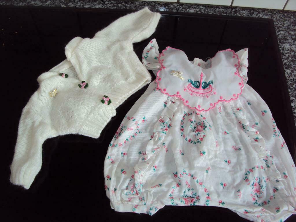 Zapf verjaardagspakje voor baby born pop met mooi wit vestje, Verzenden, Gebruikt