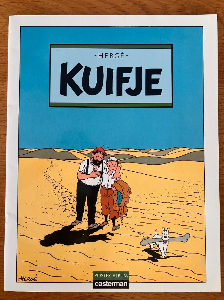 Kuifje - Posteralbum 2 - Woestijn, Verzenden, Eén stripboek, Zo goed als nieuw, Hergé