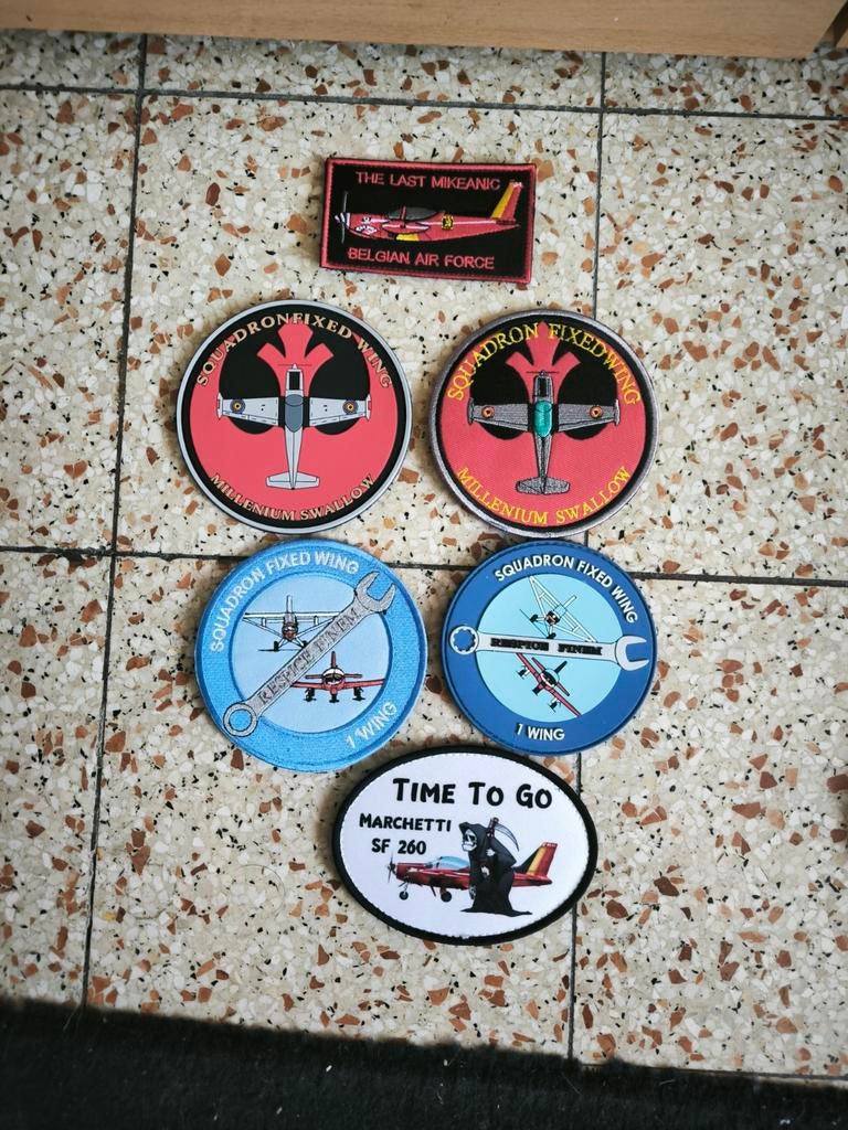 Badges Marchetti de l'armée de l'air belge, Enlèvement ou Envoi
