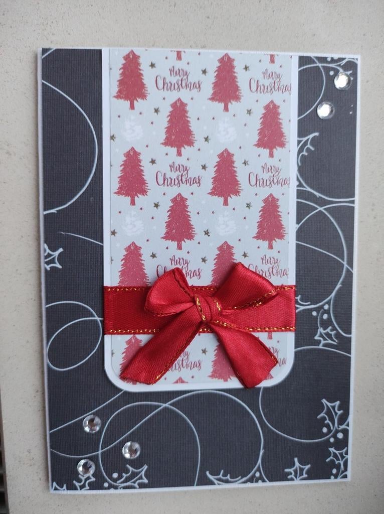 Zelfgemaakte kerstkaart met omslag, Hobby & Loisirs créatifs, Cartes | Maison | Fabrication artisanale, Enlèvement ou Envoi, Neuf