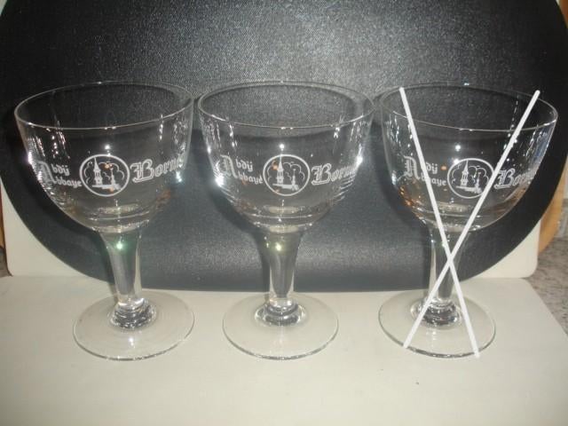 Oud bierglas Abdij Bornem, 33cl, Ophalen of Verzenden, Zo goed als nieuw, Glas of Glazen, Overige merken