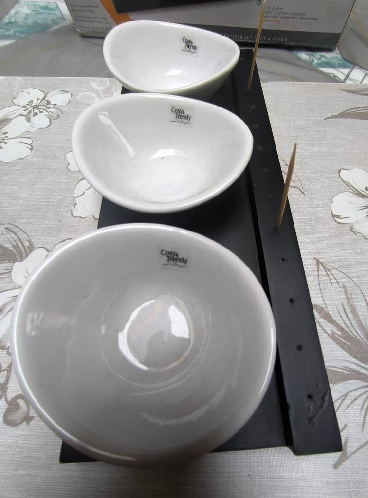 Apero-set Cosy et Trendy, Nieuw, Ophalen of Verzenden, Kom(men), Overige stijlen
